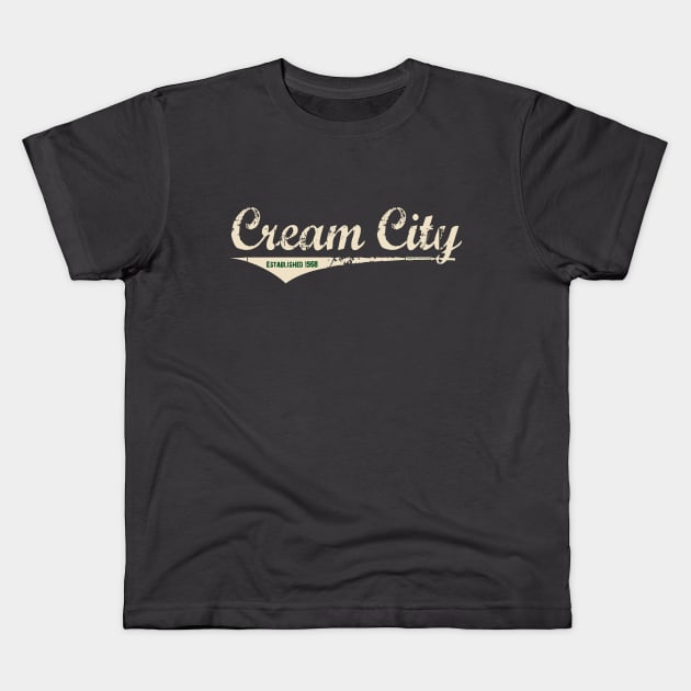 Cream City Kids T-Shirt by wifecta